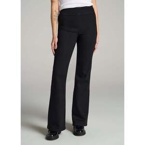 American Tall Chloe Pull-on Flare Jeans for Tall Women in Washed Black Size SS /